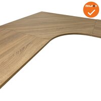 Mauforce - DELUXE - zit-sta elektrisch hoekbureau - NIEUW - 200x200cm - Met ronding - Bladkleur naar keuze - onderstelkleur naa