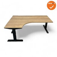 Hoekbureau - Zit-Sta - 180x120 - Steelforce Pro 670 SLS - Ronde hoek - Bladkleur naar keuze