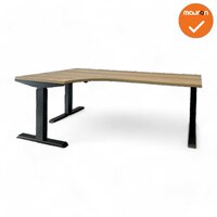 Hoekbureau - Zit-Sta - 180x120 - Steelforce Pro 670 SLS - Ronde hoek - Bladkleur naar keuze