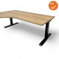 Hoekbureau - Zit-Sta - 180x120 - Steelforce Pro 670 SLS - Ronde hoek - Bladkleur naar keuze