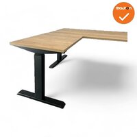 Hoekbureau - Zit-Sta - 180x160 - Steelforce Pro 670 SLS - Rechte hoek - Bladkleur naar keuze