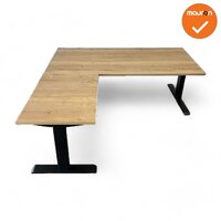 Hoekbureau - Zit-Sta - 180x160 - Steelforce Pro 670 SLS - Rechte hoek - Bladkleur naar keuze