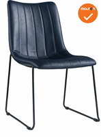 Brewster -  Vergader/Eetkamerstoel - Kunstleder Zwart