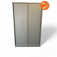 Ahrend Roldeurkast - 195x120x45 - Zilvergrijs - Zilvergrijze deuren