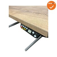 Ahrend 500 zit-sta bureau - nieuw blad naar keuze - zilvergrijs onderstel