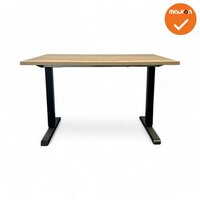 Bureau - Steelforce 300 Pro - Zit-Sta - Zwart onderstel - blad kleur en afmeting naar keuze