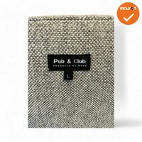 Pub &amp; Club vergaderstoel - grijs gem&ecirc;leerd stoffering - op wielen
