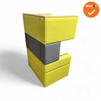 Akoestische design Fauteuil - Groen / grijs - refurbished