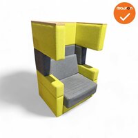Akoestische design Fauteuil - Groen / grijs - refurbished