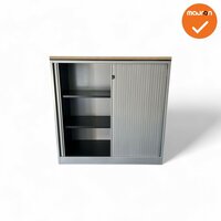 Ahrend Roldeurkast - 120x120x45 - Zilvergrijs 