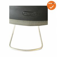 Interstuhl vergaderstoel - chroom frame met antraciete stoffering