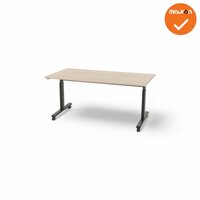 Verrijdbare klaptafel TUBE - Zwart - NIEUW - bladkleur en grootte naar keuze
