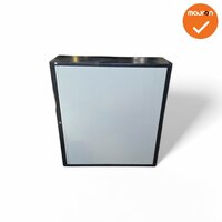 Roldeurkast - B-keuze - Basic - 135x127x45 - Zwart met grijze deur - 1 roldeur 