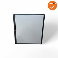 Roldeurkast - B-keuze - Basic - 135x127x45 - Zwart met grijze deur - 1 roldeur 