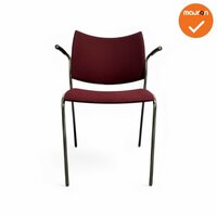 Vergaderstoel - Casala - Rood gestoffeerd