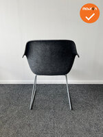 Vepa Felt vergaderstoel - Grijs met blauwe zitting