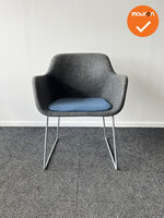 Vepa Felt vergaderstoel - Grijs met blauwe zittingVepa Felt vergaderstoel - Grijs met blauwe zitting