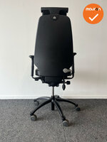 RH Logic 400 - Nieuw zwart kunstleer - Met hoofdsteun - Inclusief lendepomp - Zwart voetkruis 