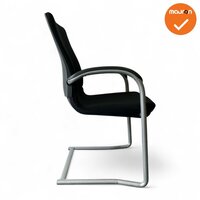 Ahrend 230 vergaderstoel - Zilvergrijs frame - Nieuwe stoffering kleur naar keuze