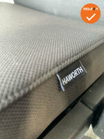 Haworth Comforto 59 - Antracietgrijs gestoffeerd - Zwart voetkruis