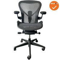 Herman Miller - Aeron - B - zwart voetkruis - Inclusief posturefit