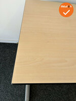 Bureau - Four-Two - Elektrisch - Zilvergrijs - 160x80 - Ahorn