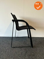 Vergaderstoel - Thonet - Zwart - Gestoffeerd