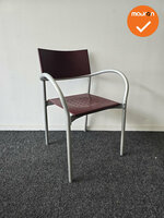 Refurbished Kantinestoel - Segis Breeze - Rood