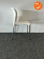 Vergaderstoel S20 - Wit - Chroom frame
