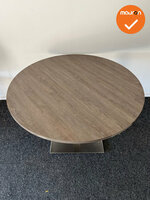 Vergadertafel - rond - 120 cm - Bladkleur naar keuze