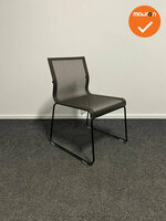 ICF Vergaderstoel - Stick chair sid base - bruin netweave