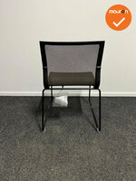 ICF Vergaderstoel - Stick chair sid base - bruin netweave