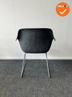Vepa Felt vergaderstoel - Grijs met blauwe zitting