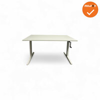 Ahrend Balance Slinger bureau -120x80 - Wit met wit bestaand blad