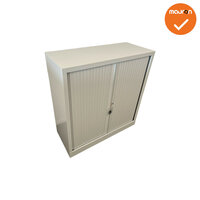 Robberechtse roldeurkast - 105x100x45cm - lichtgrijs - brede lamel