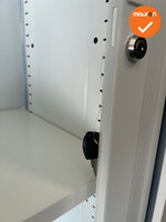 Mauforce Roldeurkast - V-Serie - 198x120x45cm - Wit
