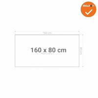 Los bureaublad 160x80 cm in diverse kleuren