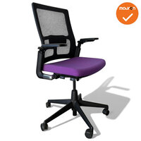 Ahrend 2020 bureaustoel - Medium rug - Zwarte stoffering