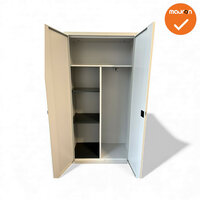 Ronis Draaideurkast Lockerkast  - 200x100x50cm - Zilvergrijs