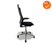 Ahrend 2020 - refurbished - hoge rug - nieuwe stoffering - gepolijst aluminium voetkruis 