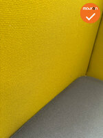 Design Zitmeubel - TOOaPICNIC Hide 110 - Geel met Antraciet