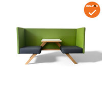 Design Zitmeubel - TOOaPICNIC Hide 110 - Groen met Antraciet