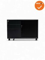 Verrijdbaar ladeblok met schuifdeurkast - NIEUW- topblad in kleur naar keuze