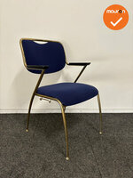Brunner Vergaderstoel - Blauwe stoffering