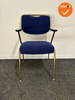 Brunner Vergaderstoel - Blauwe stoffering