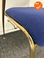 Brunner Vergaderstoel - Blauwe stoffering