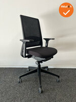 Gispen Zinn bureaustoel - Zwarte stoffering - Zwart voetkruis