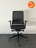 Gispen Zinn bureaustoel - Zwarte stoffering - Zwart voetkruis