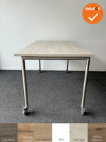 Ahrend - Move-it - verrijdbare vergadertafel 160x80 - bladkleur naar keuze