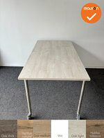 Ahrend - Move-it - verrijdbare vergadertafel 160x80 - bladkleur naar keuze